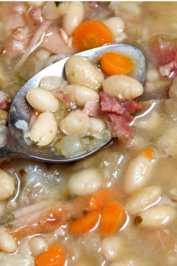 crock pot ham and bean soup
