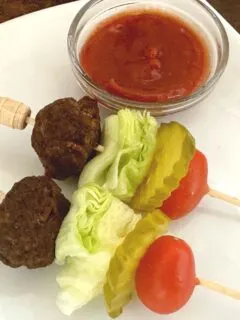 air fryer burger bites