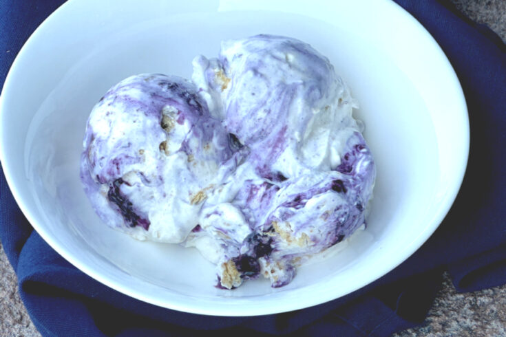 blueberry crunch ice cream