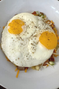over easy eggs