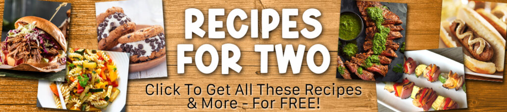 recipes for two banner ad