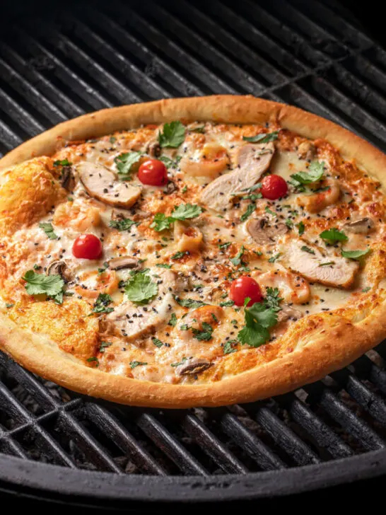 grilled pizza