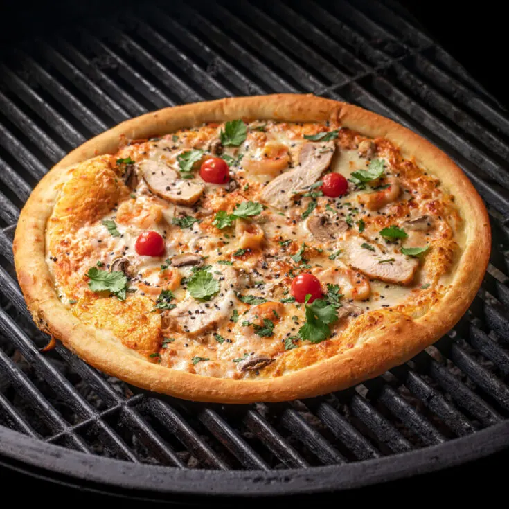 grilled pizza