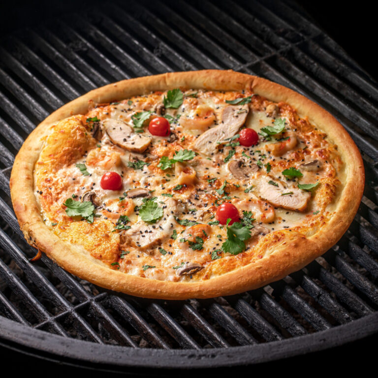 grilled pizza