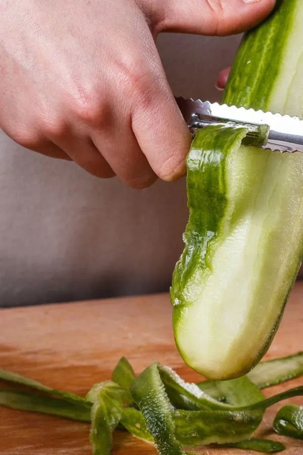 Peeling a Cucumber