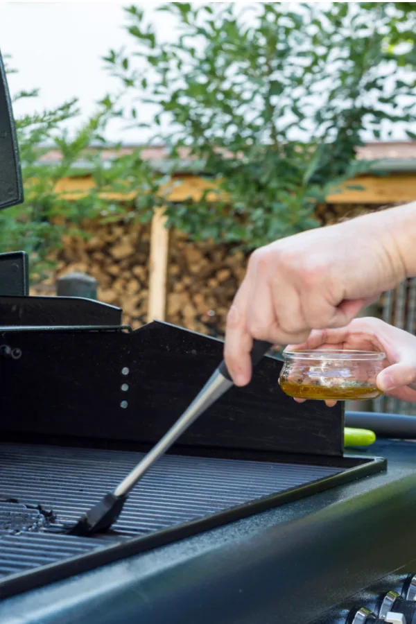 oil grill grates with brush