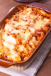 Chicken nugget parmesan casserole