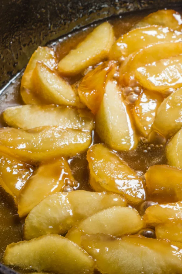 fried apples in syrup