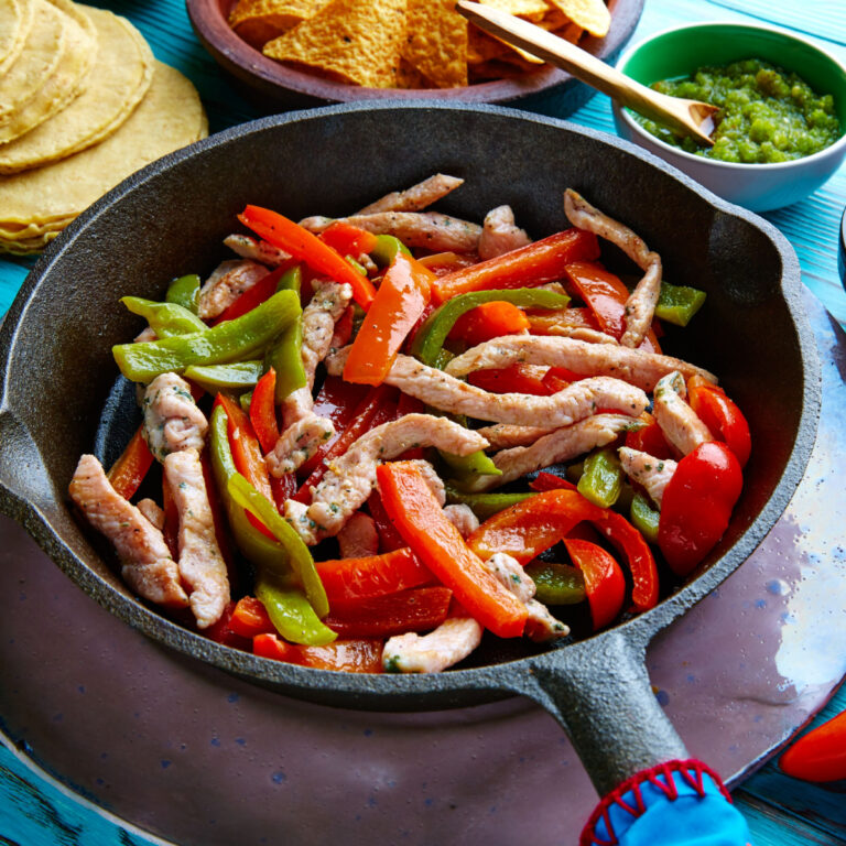 one skillet chicken fajitas