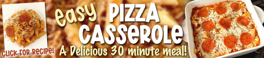 pizza casserole banner ad