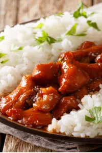 bourbon chicken and rice