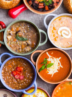 winter soup recipes in bowls