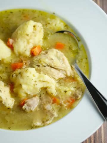homemade chicken and dumplings