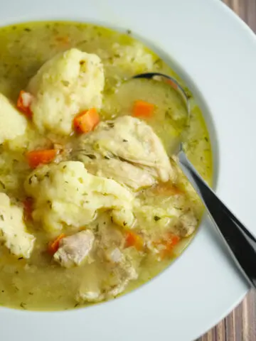 homemade chicken and dumplings