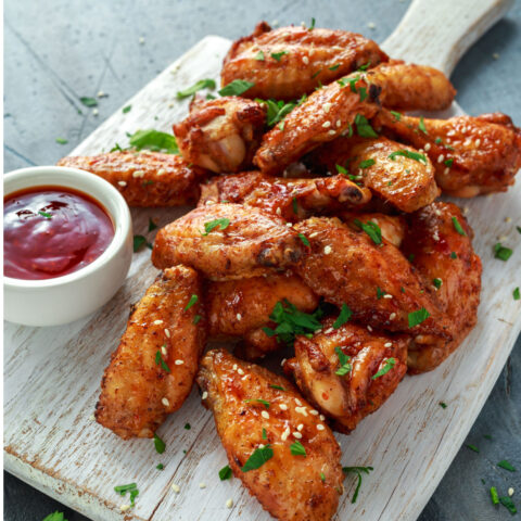 Air Fryer Chicken Wings Recipe - Made From Fresh or Frozen