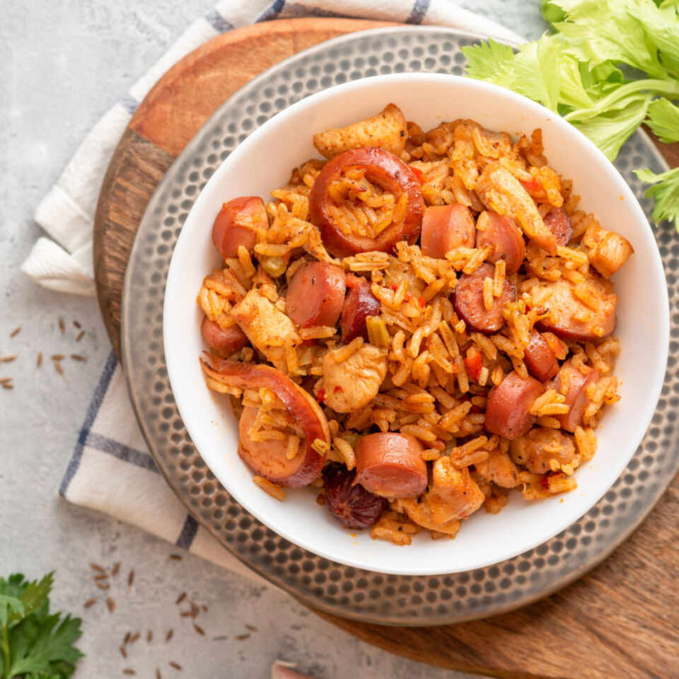 One Pot Jambalaya Easy Chicken & Sausage Jambalaya Recipe
