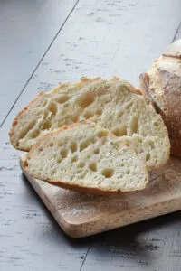 two slices of artisan bread