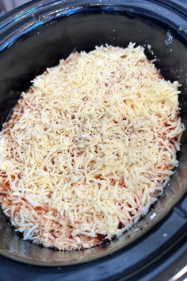 shredded cheese in crock pot