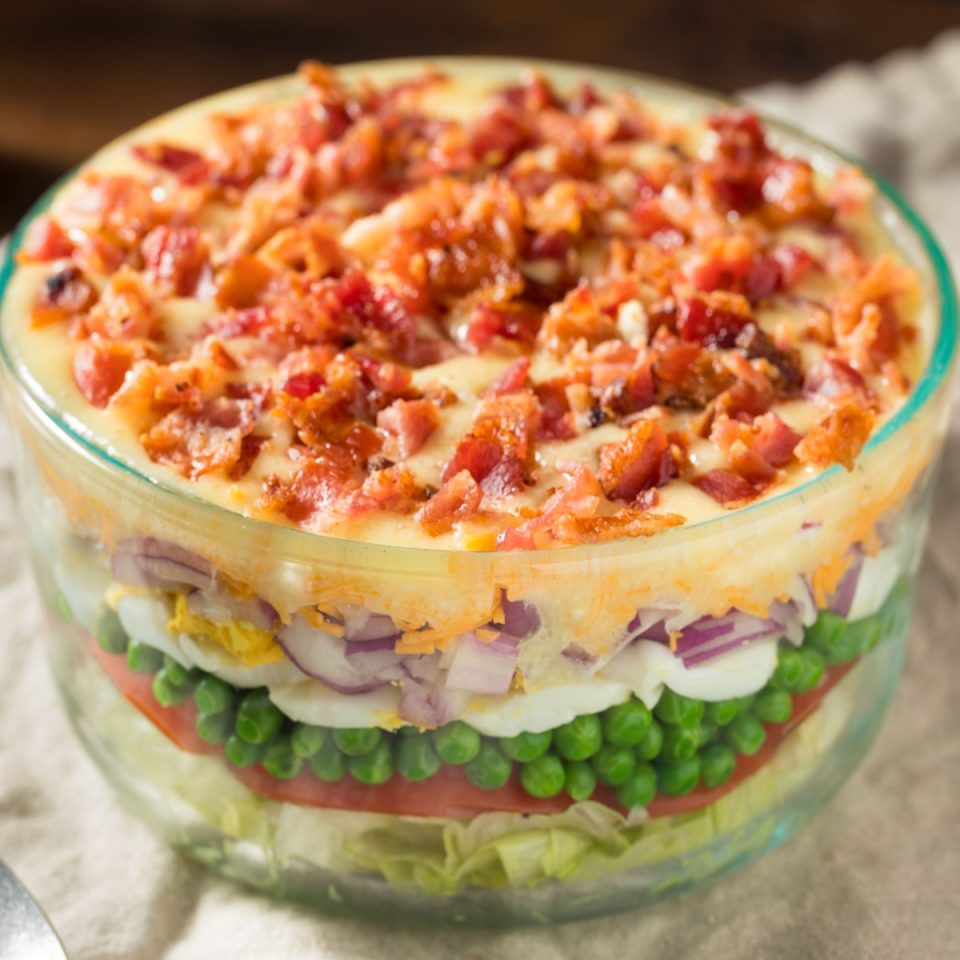 7 Layer Salad Recipe - A Classic Summer Side Dish Recipe