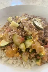 ground beef zucchini skillet