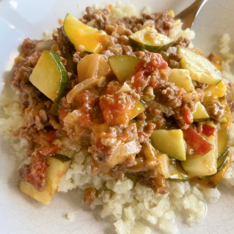 ground beef and zucchini skillet casserole