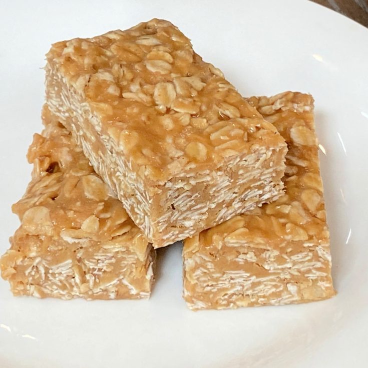 no bake peanut butter. bars