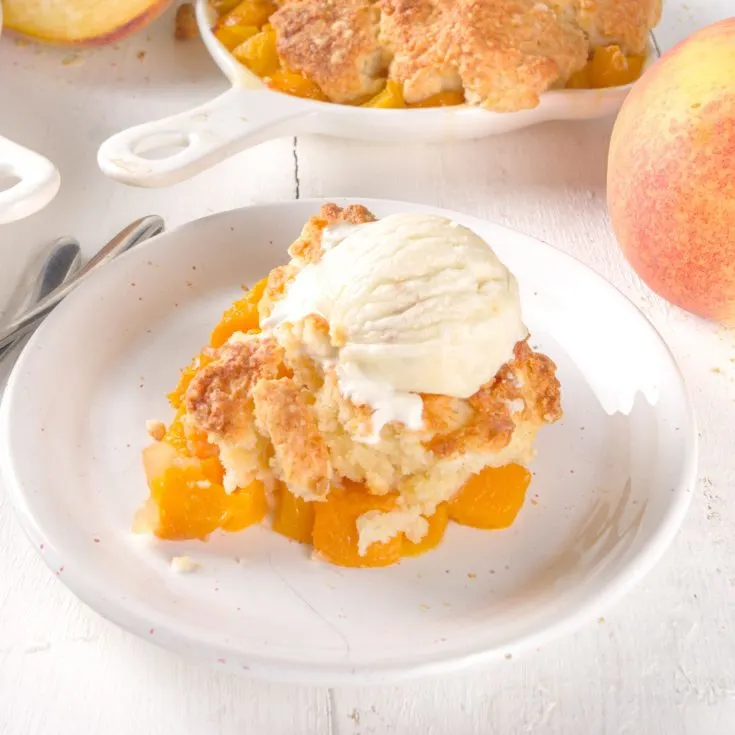 old fashioned peach cobbler