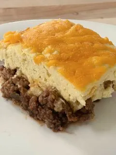 barbecue cheeseburger casserole