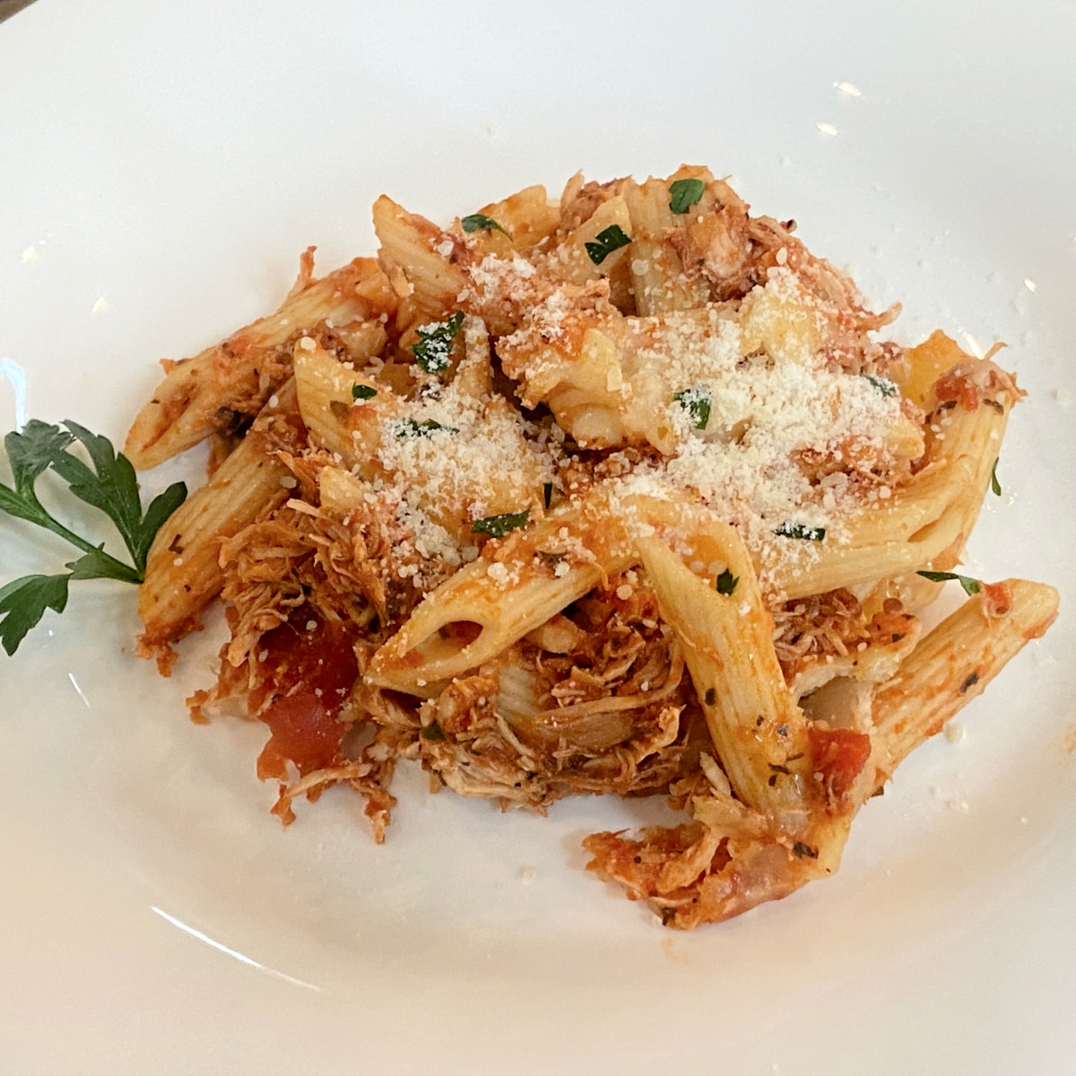 crock pot chicken parmesan pasta 