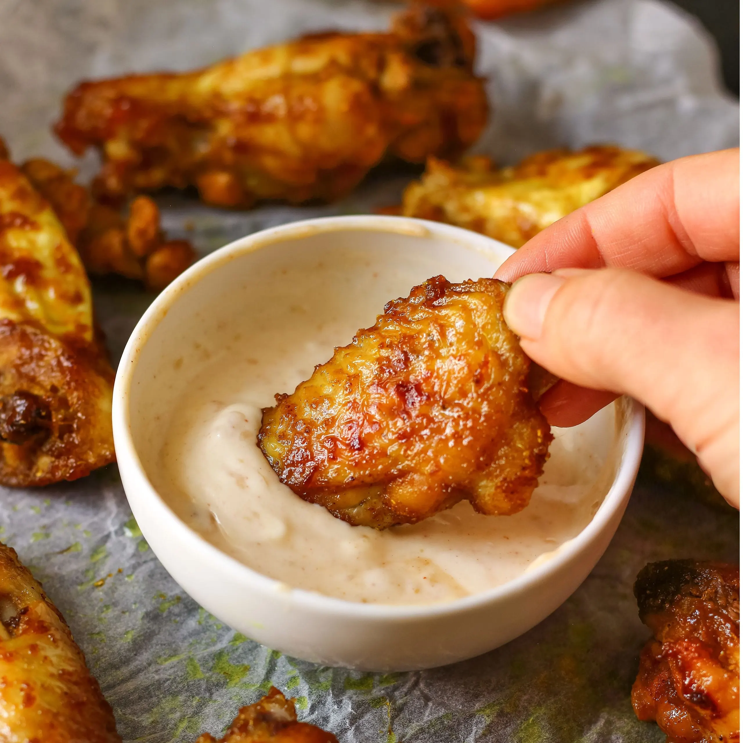 crispy baked chicken wing