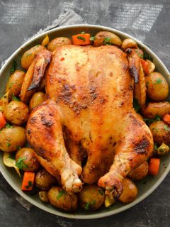 crock pot whole chicken and vegetables