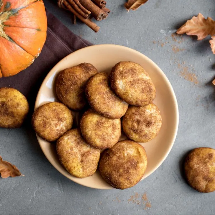 pumpkin snickerdoodle cookies