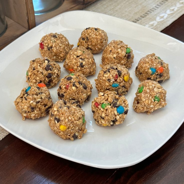 no bake monster cookie bites