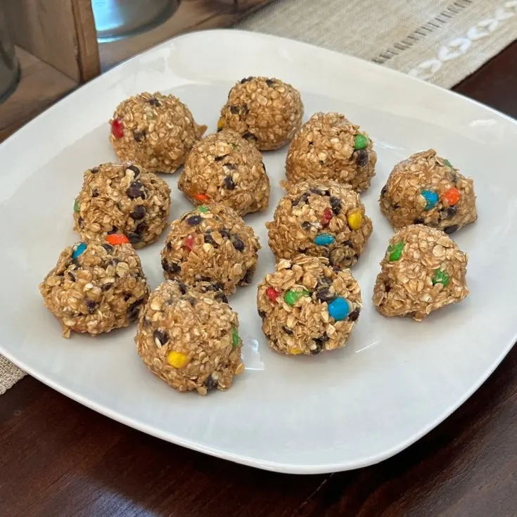 no bake monster cookie bites