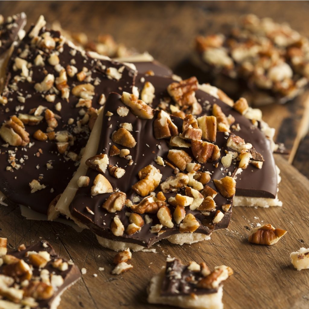 homemade toffee bars