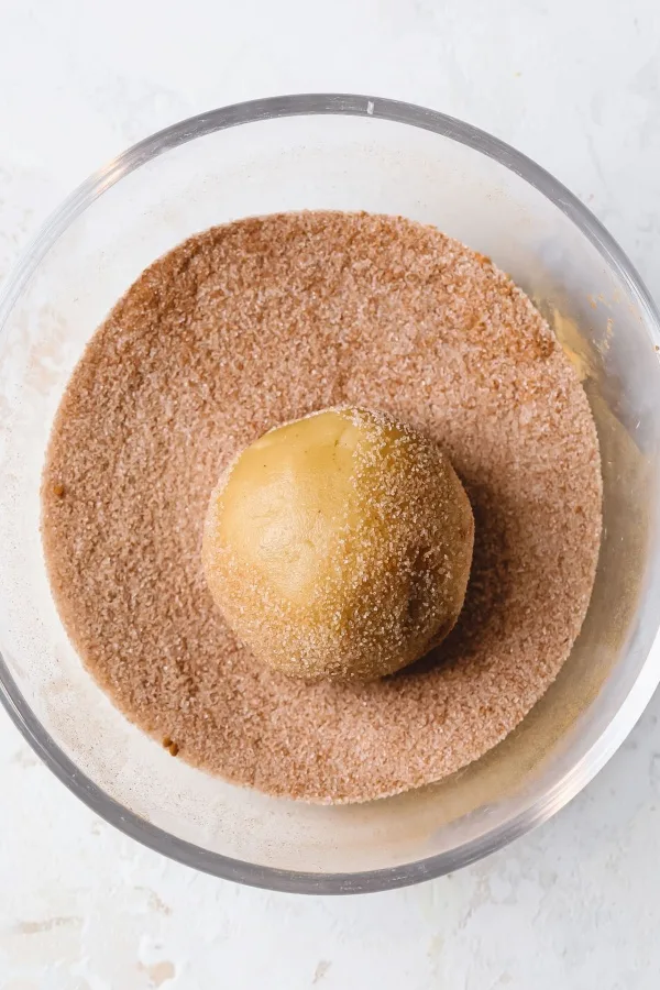 cinnamon sugar coated dough balls