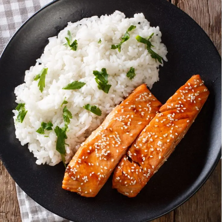 honey ginger glazed salmon