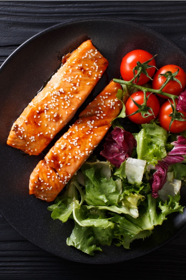 honey ginger soy salmon
