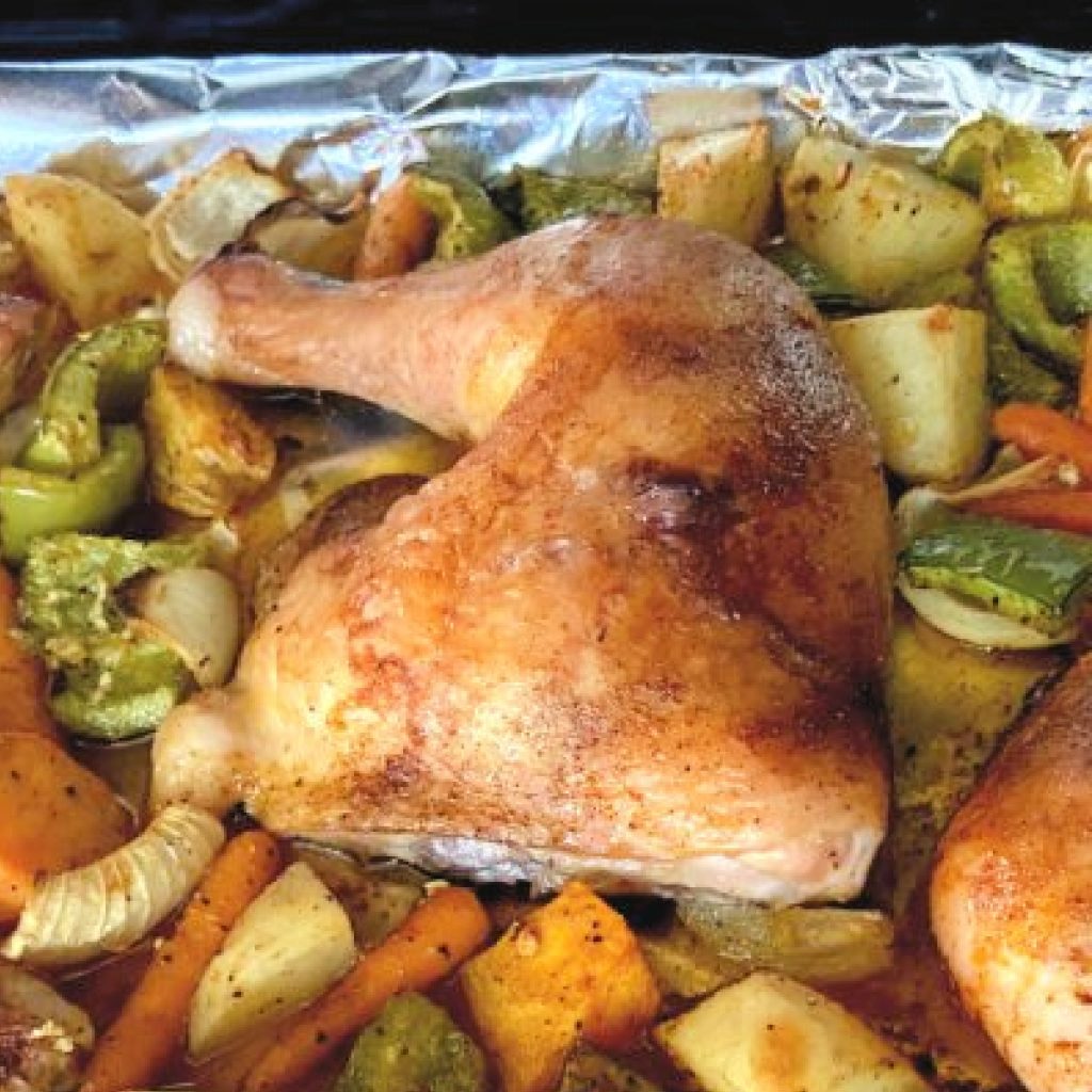 sheet pan chicken and vegetables