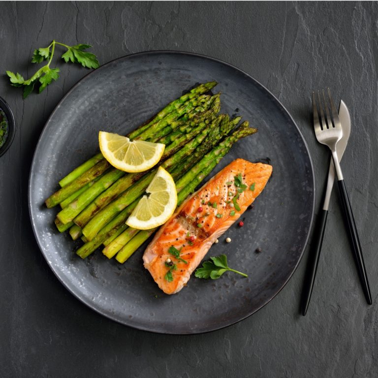 sheet pan lemon pepper salmon and asparagus