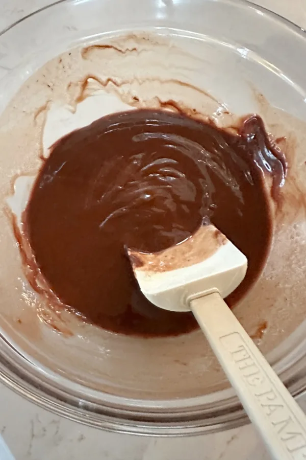 melted chocolate and butter