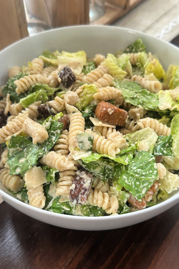 Caesar pasta salad