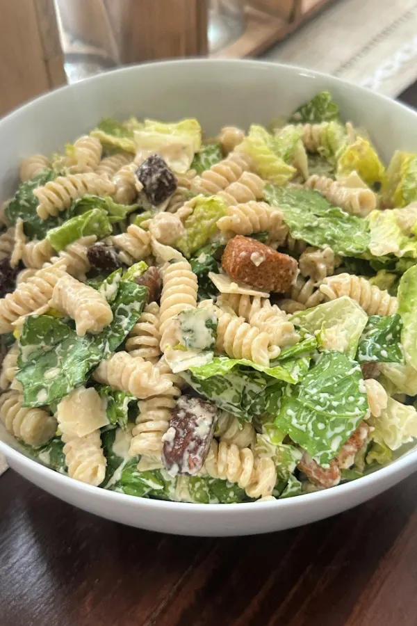 Caesar pasta salad