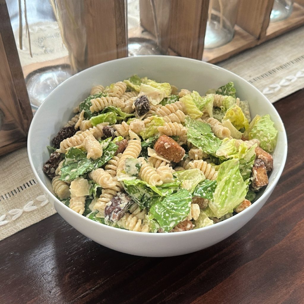 Caesar pasta salad