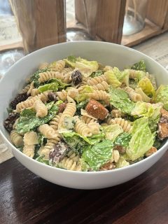 Caesar pasta salad