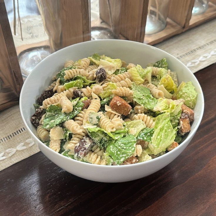 Caesar pasta salad