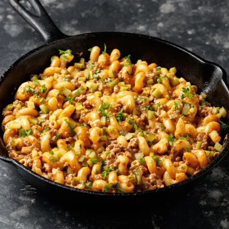 Homemade Cheeseburger Casserole