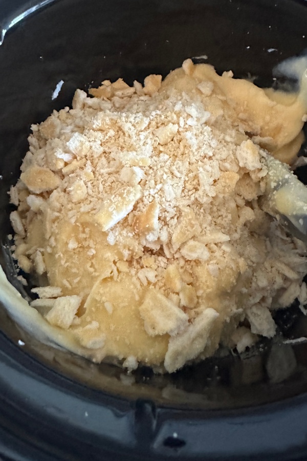 crackers and condensed cream of chicken soup