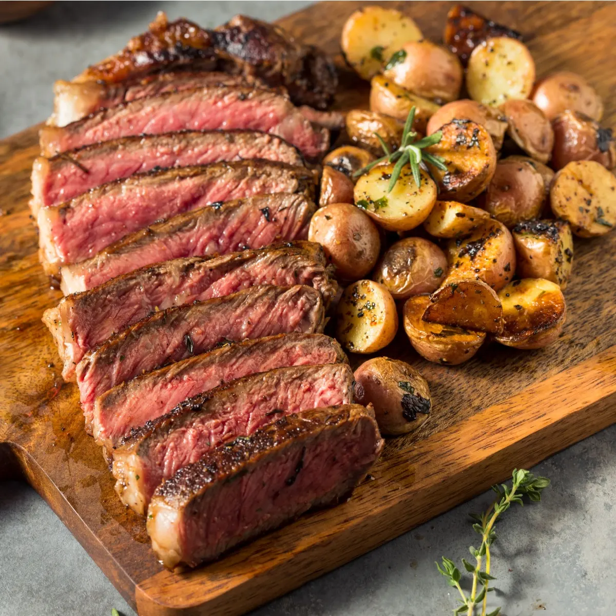 grill New York strip steak