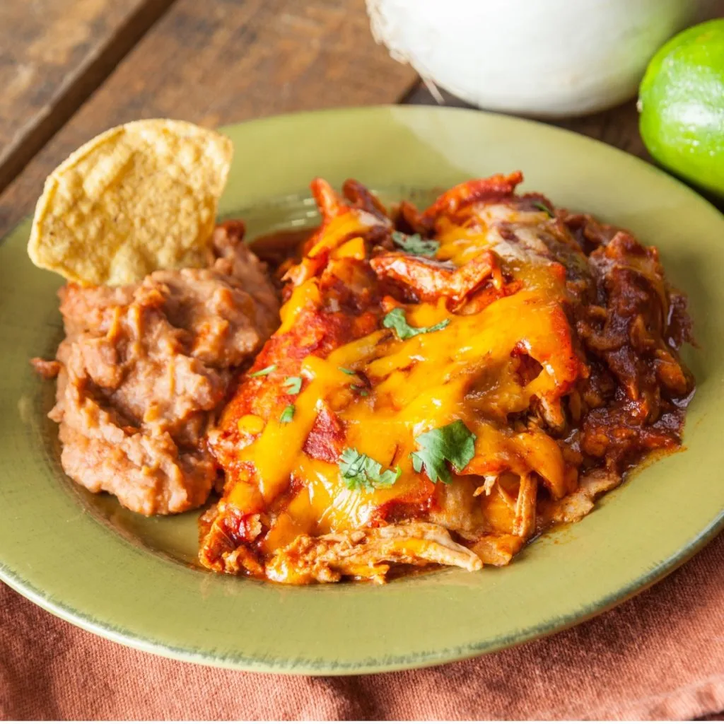 easy chicken enchilada casserole